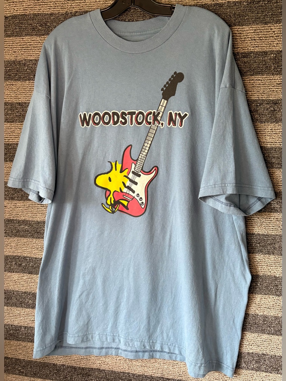 Peanuts Woodstock NY Light Blue Graphic T-Shirt Men’s 3XL EUC